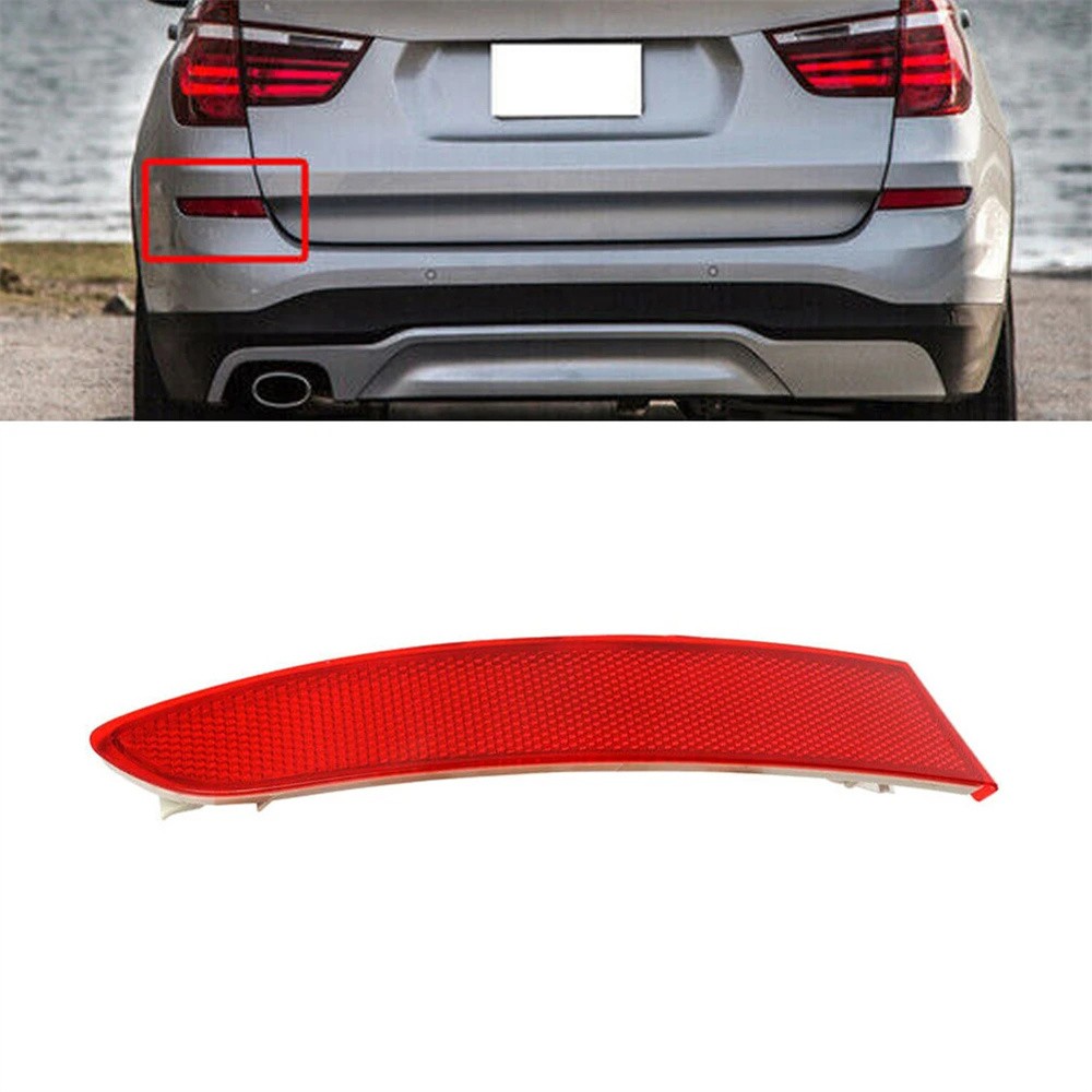 For 2014-2017 BMW F25 X3 Series Left Rear Bumper Reflector Lamp 63257352209 Red