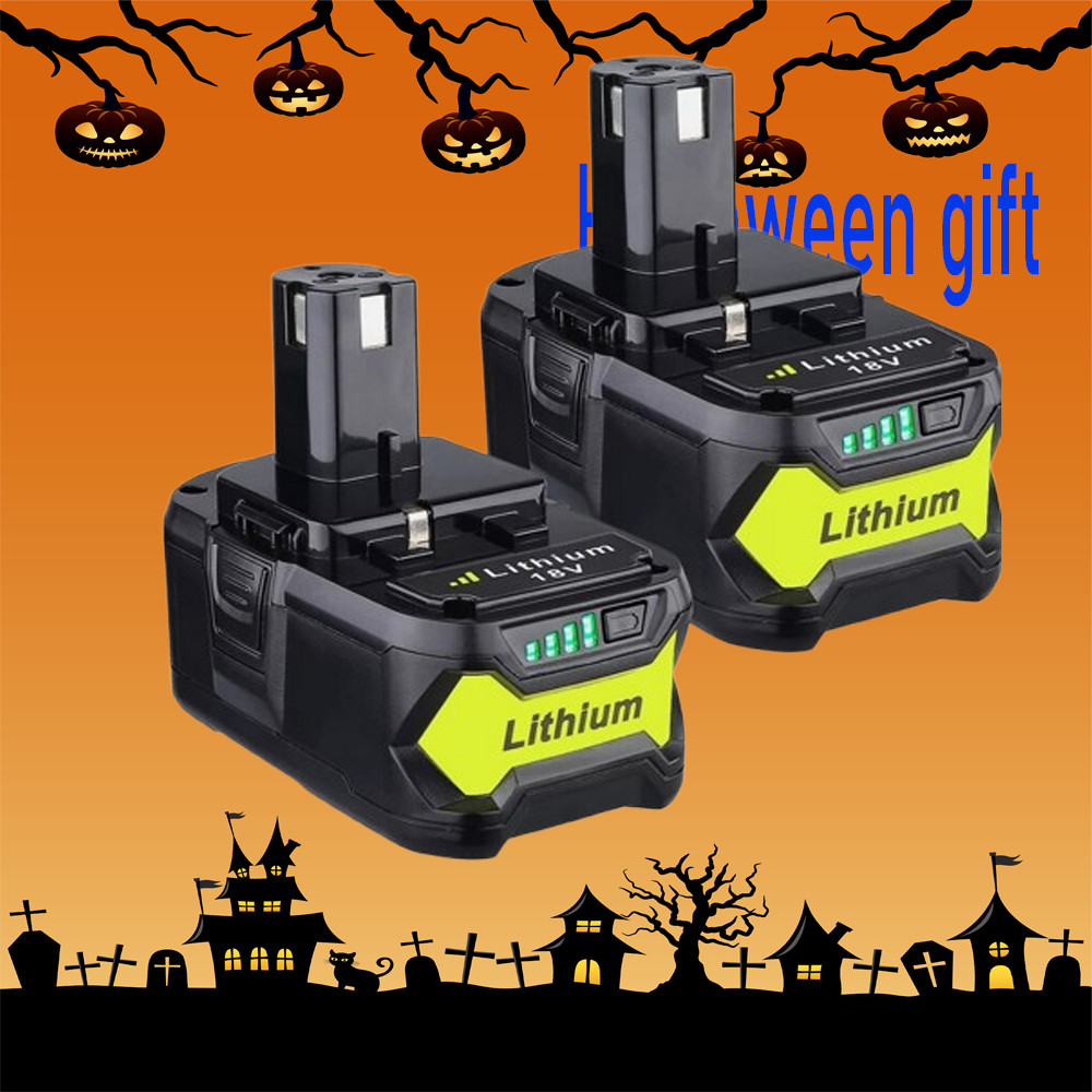 P107 Battery For RYOBI P108 18V One Plus High Capacity Lithium-ion Battery 8.0Ah