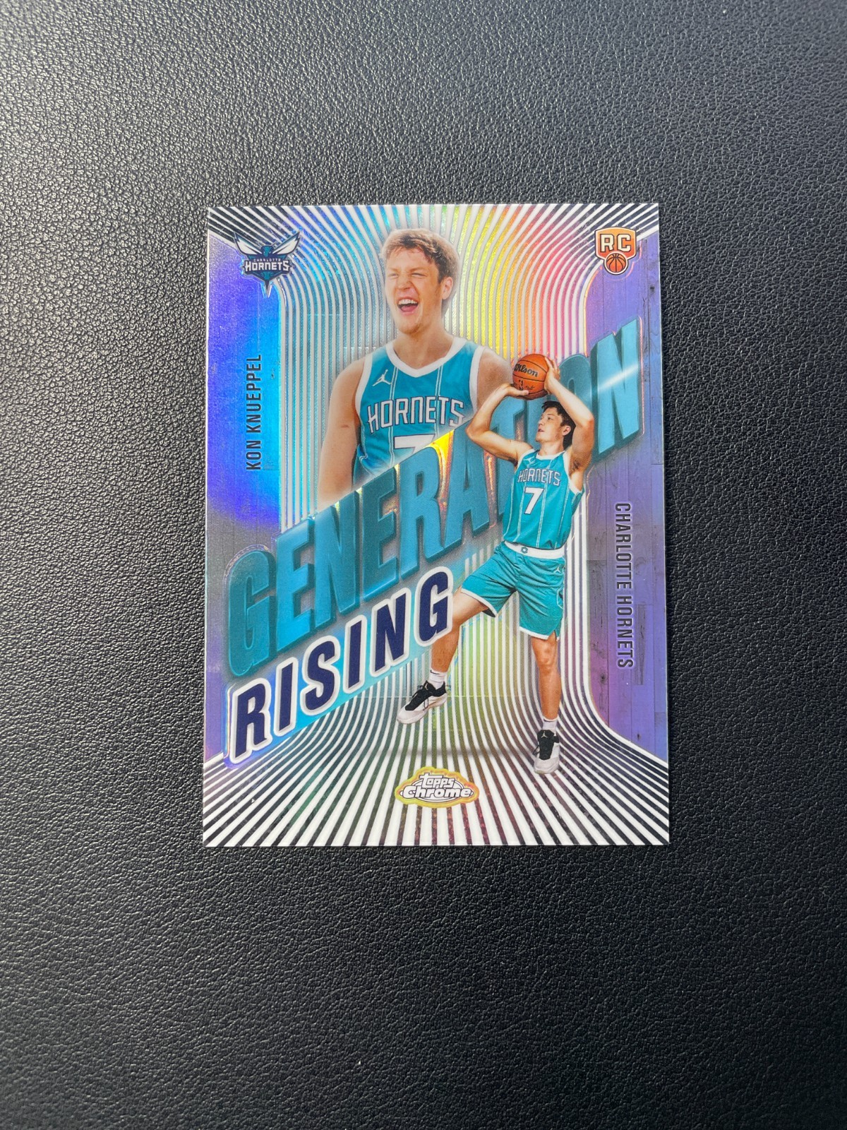 2025-26 Topps Chrome Basketball Kon Knueppel Rc Generation Rising Refractor BJMO