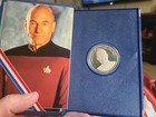 STAR TREK NEXT GENERATION 0.999 SILVER COIN JEAN LUC PICARD, LIMITED EDITION — photo 1