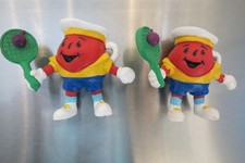 2 Kraft General Foods Plastic Kool Aid Tennis Player Figurines 1990s