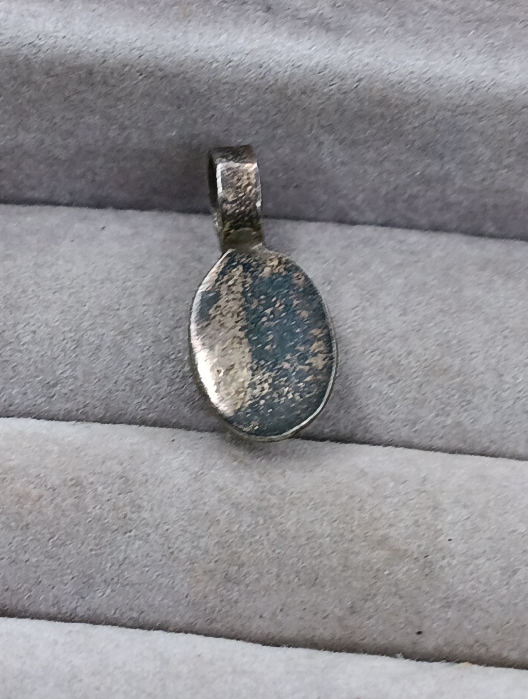 Antique Unsigned Sterling Silver Tested Malachite… - image 4