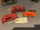 Lot 4 Vintage Dinky Desoto, Porsche Barclay Taxi and 1950s unknown Sedan 🚘👍