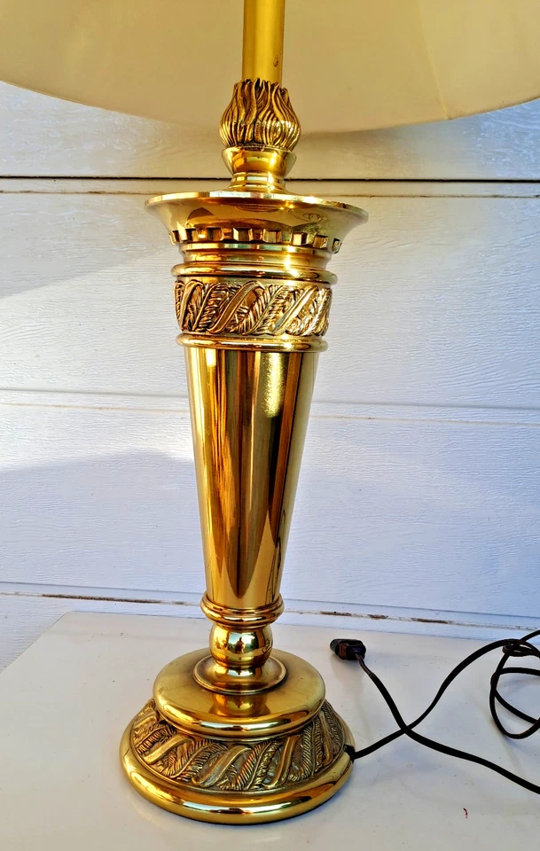 DEUX  SUPERBES ET GRANDES   LAMPES  A POSER     FACON TORCHE  SIGNEE  STIFFEL - Photo 2/4