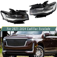 Full Led Headlight For 2021-24 Cadillac Escalade Chrome Headlamp Drivepassenger Full Led Headlight For 2021-24 Cadillac Escalade Chrome Headlamp Drivepassenger
