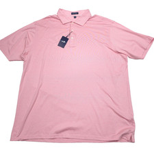  160 Peter Millar Crown Crafted Spring Bloom Pink Polo Shirt Mens Size 2XL