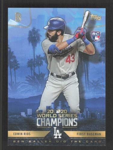 Edwin Rios 2020 Topps x Ben Baller: Los Angeles Dodgers World Series ...