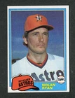 Nolan Ryan California Angels Hall of Fame 1981 Topps MLB Baseball Card #240