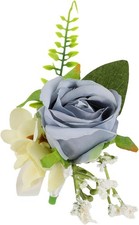 Wedding Boutonniere for Men, Men's Rose Flower Buttonholes Artificial Groom Cor