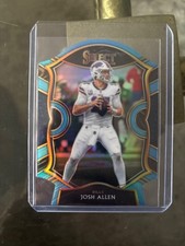 2020 Panini Select - Concourse Josh Allen #22 Light Blue Prizm Die-Cut
