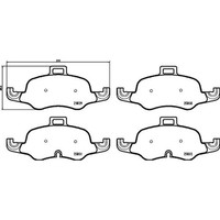 Brembo BremsbeläGe Bremsbelegsatz Vorne System Teves FüR Audi TT