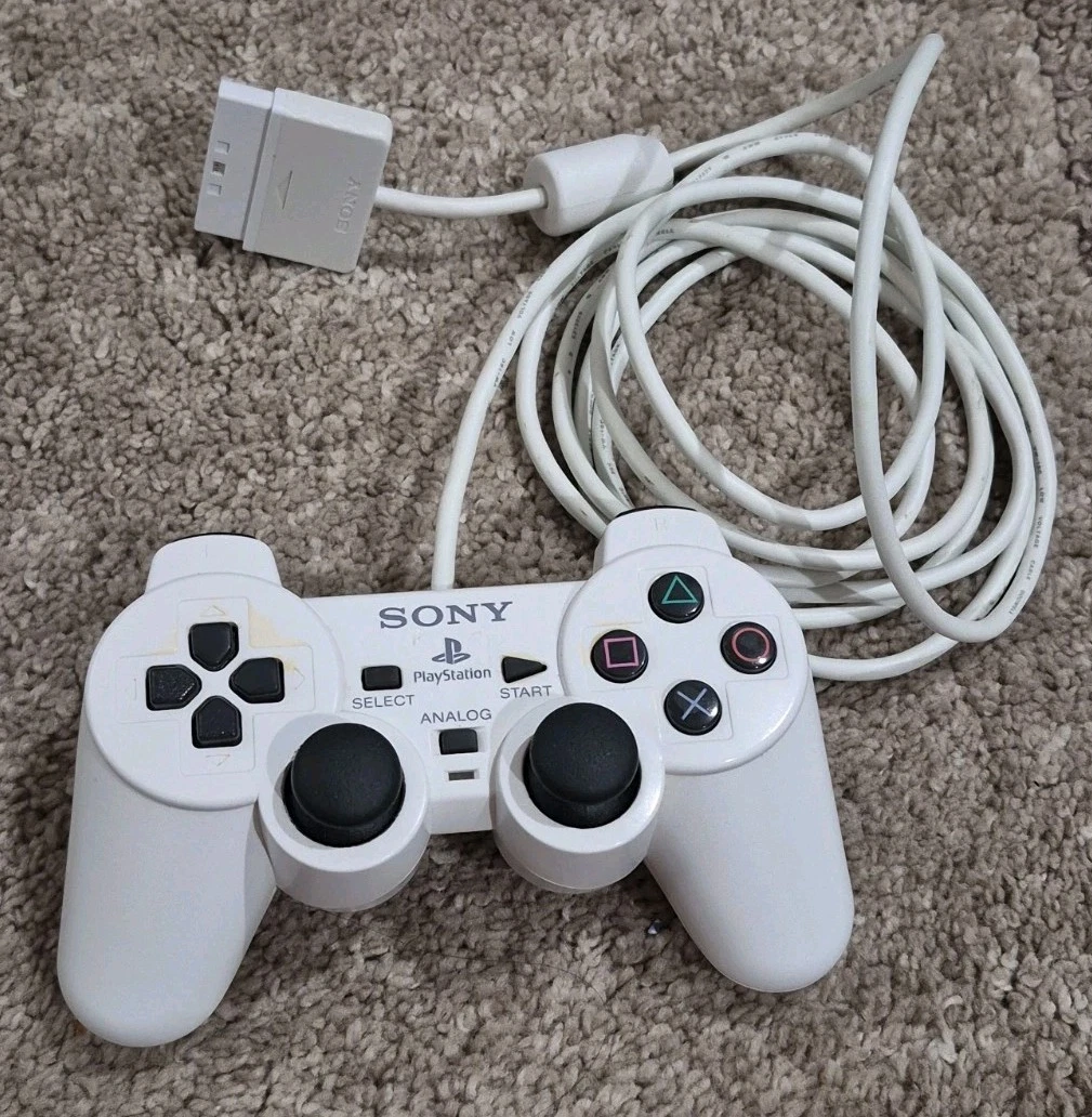 White Controllers for Sony PlayStation 2 for sale | eBay