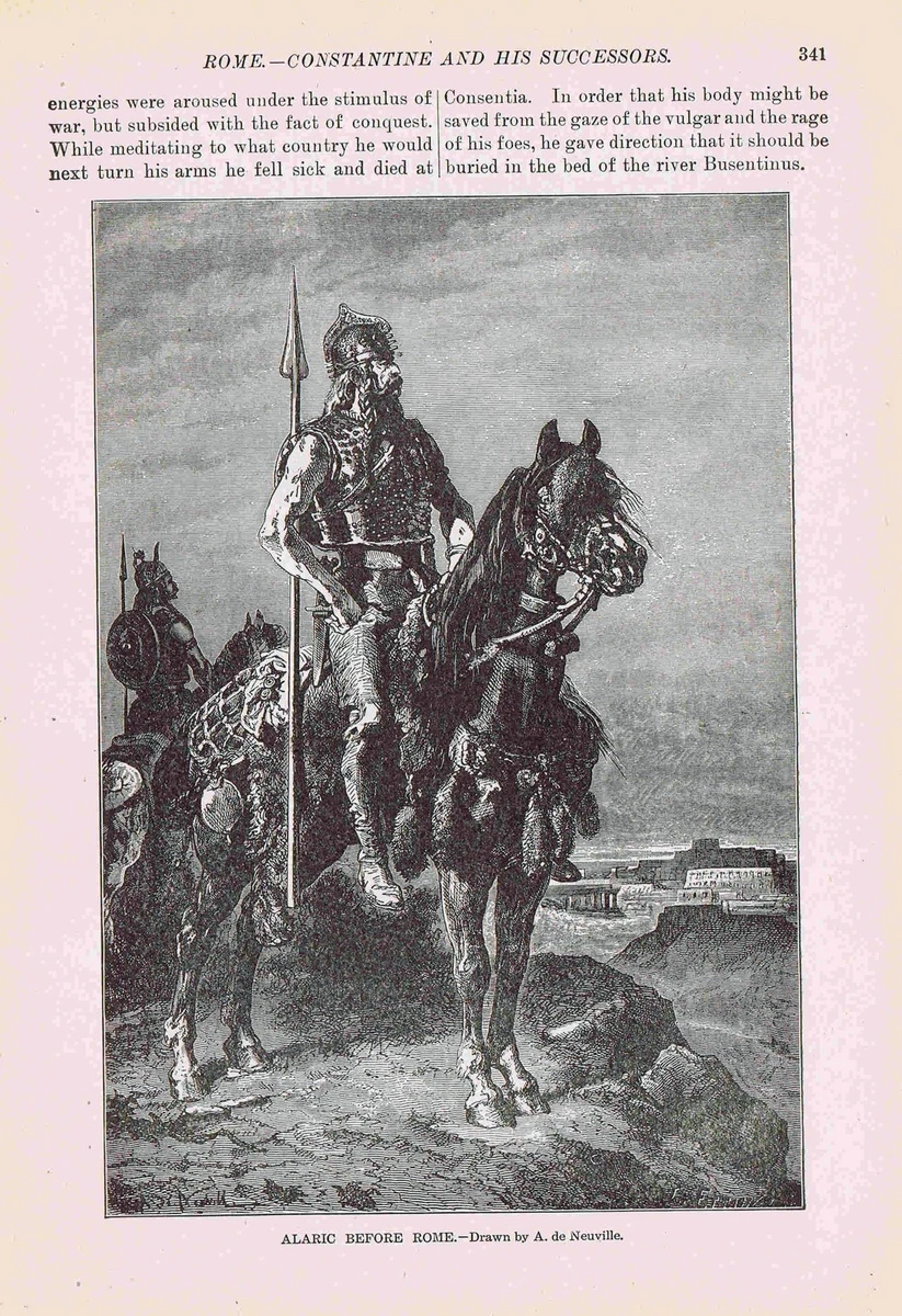 Visigoth King Roderic Visigoths Alaric
