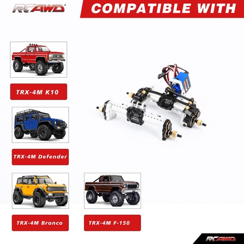 Juego de ejes de portal eje de transmisión central 25T servo para piezas de actualización Traxxas 1/18 TRX4M - Imagen 12 de 12