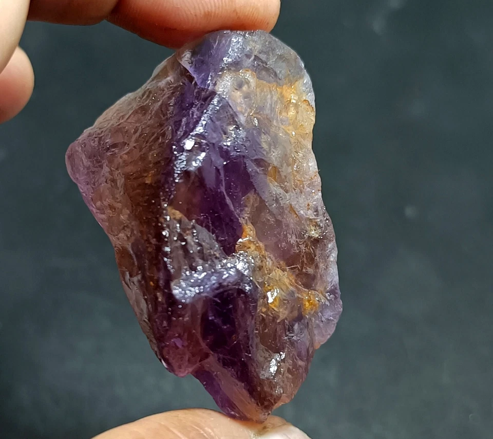 207.55 Ct Natural Bolivian  Ametrine Specimen Rough Certified Rare Gemstone - Image 2 of 4