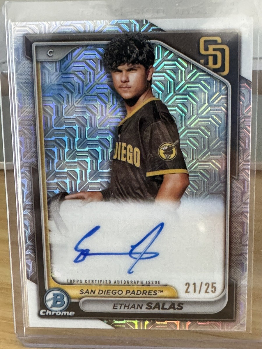 その他 Bowman Chrome Ethan Salas patch Auto 2024 Bowman Chrome Ethan Salas Image Variation 21/25 BCP-102 | eBay