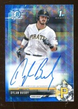 Dylan Busby 2017 Bowman Chrome Auto 57/150 Blue Refractor Pirates 47564