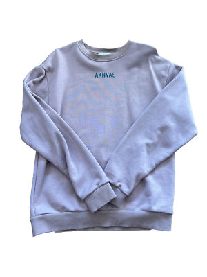 AKNVAS Tan And Green Logo Crewneck Sweatshirt Sz L, Fits Like M Designer  Basics