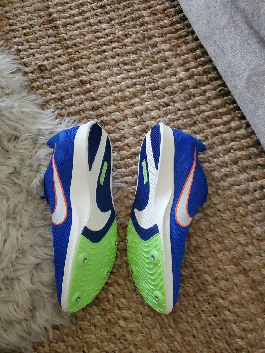 Nike Zoom Rival Distance Track Shoes Racer Blue Orange 