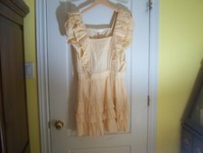 LoveShackFancy Ivoire Dress Warm Sand Size L NWT $60 retail $365