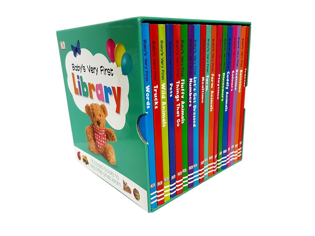 Baby's Very First Library Toddler Early Learning 18 Books Box Set