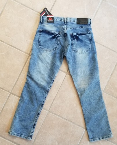 Akademiks Acid Wash Jeans Boys Size 14 Distressed Denim Jean Pants Moto - Picture 5 of 11
