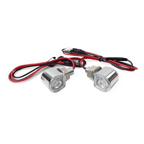 2PCS Mini Motor Turn Signals Indicator Amber Blinker Light Universal Lamp - Picture 4 of 11