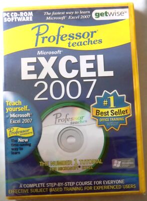 71688 - Professor Teaches Microsoft Excel 2007 [NEU/VERSIEGELT] - PC (2006) Window