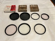 Lot Of Nikon, Hoya, Tiffen, Tamron, Victar, Filters Various Sizes