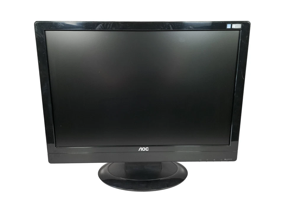 AOC LCD Monitor 2019sw1 VGA 1680x1050 20" 16:10 Power VGA Cleaned Tested Working - Image 3 of 4