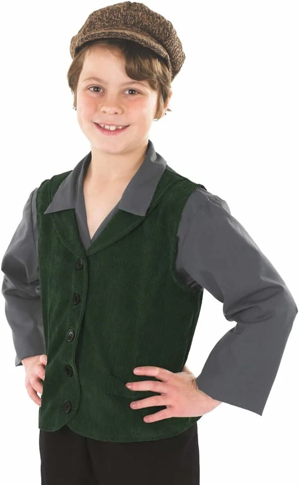 Disfraz Campesino Victoriano Niños M-XL Pobre Erizo Escuela Niño Vestido Elegante Halloween Foto 2 de 4