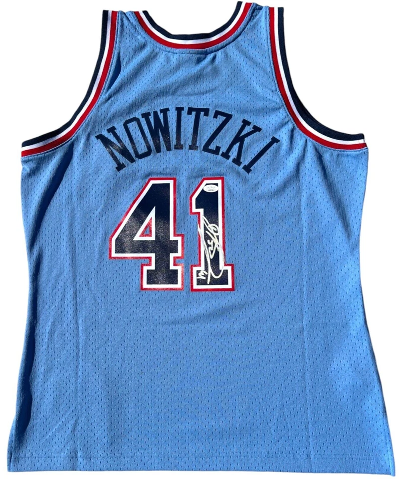 DIRK NOWITZKI SIGNED DALLAS MAVERICKS MITCHELL & NESS 1998-99 JERSEY JSA - Image 2 of 4