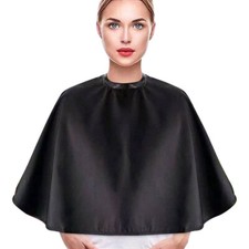 Hair Cutting Cape Pro Salon Hairdressing Hairdresser Cloth Gown Barber Black Wat