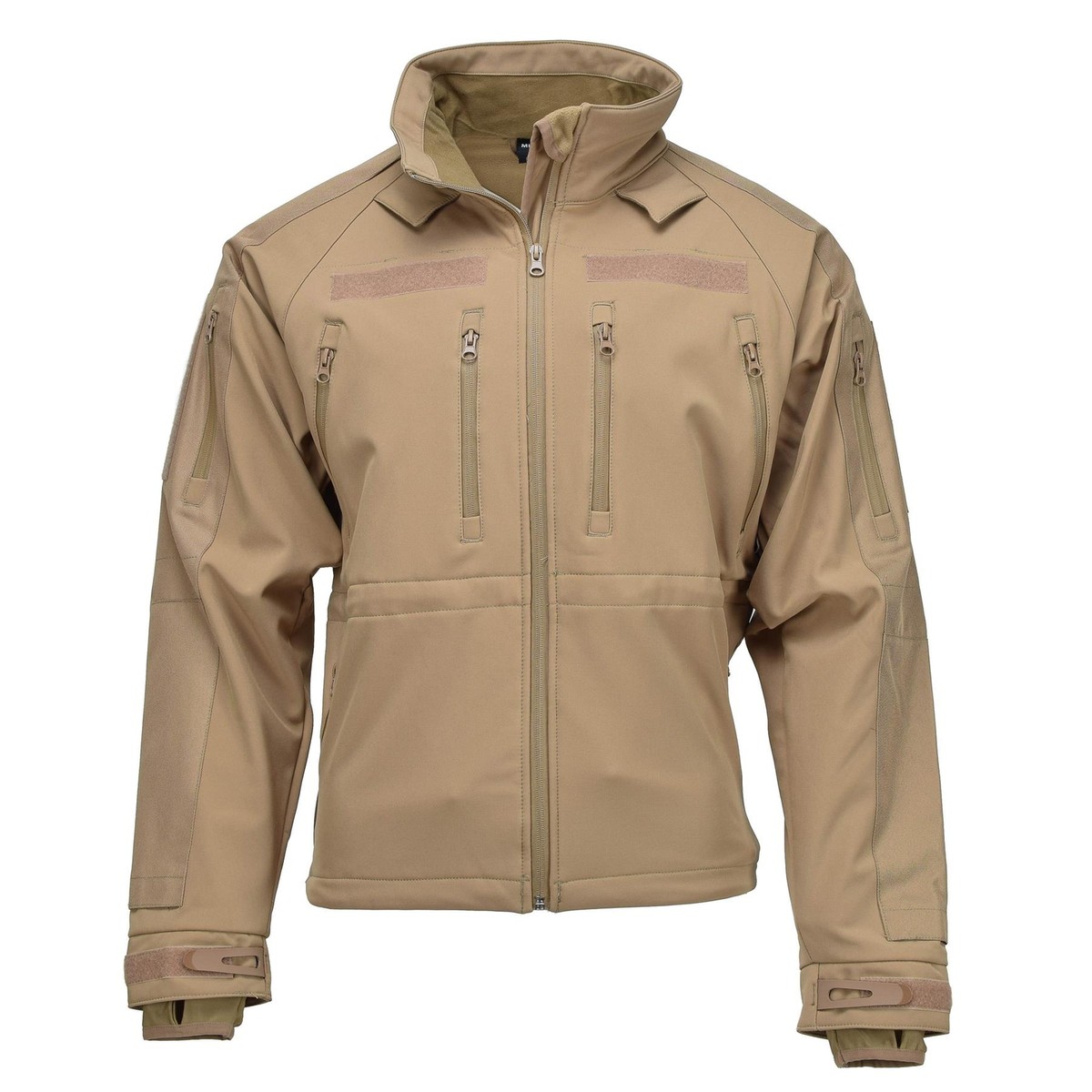 MIL-TEC windproof hiking jacket soft shell stormproof zips