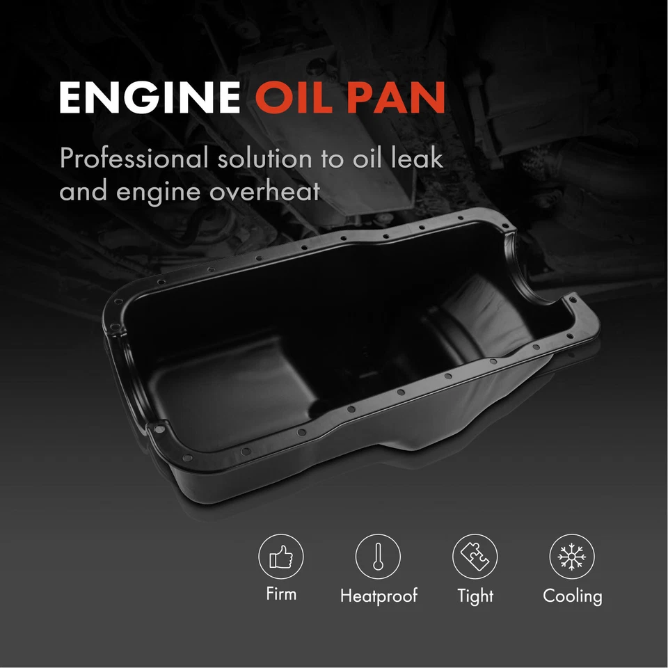 Cacerola de aceite de motor para Ford F-150 F-250 F-350 E-150 E-250 Econoline 5,0 L 1980-1998 Foto 2 de 4