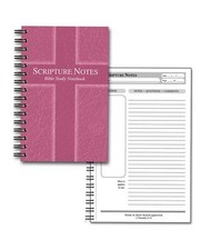 Black Spiral Bound Notebook with Bible Verse 100 Perforated Pages for Notes