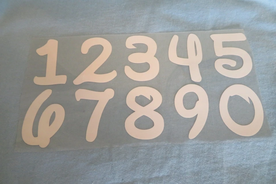 16 x IRON ON Numbers for T-shirt decoration Numbers day 6th Feb 2026 UK - Image 4 of 4