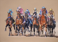 Kentucky Derby Fine Art Colored Pencil Portrait 22
