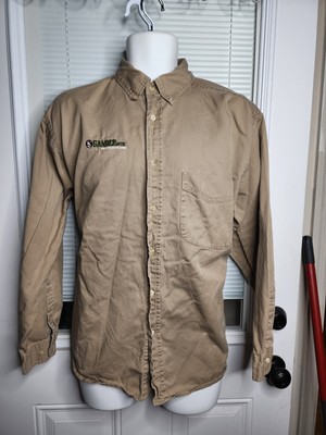 Gander Mountain Shirt Men's Large Embroidered Long Sleeve Pockets