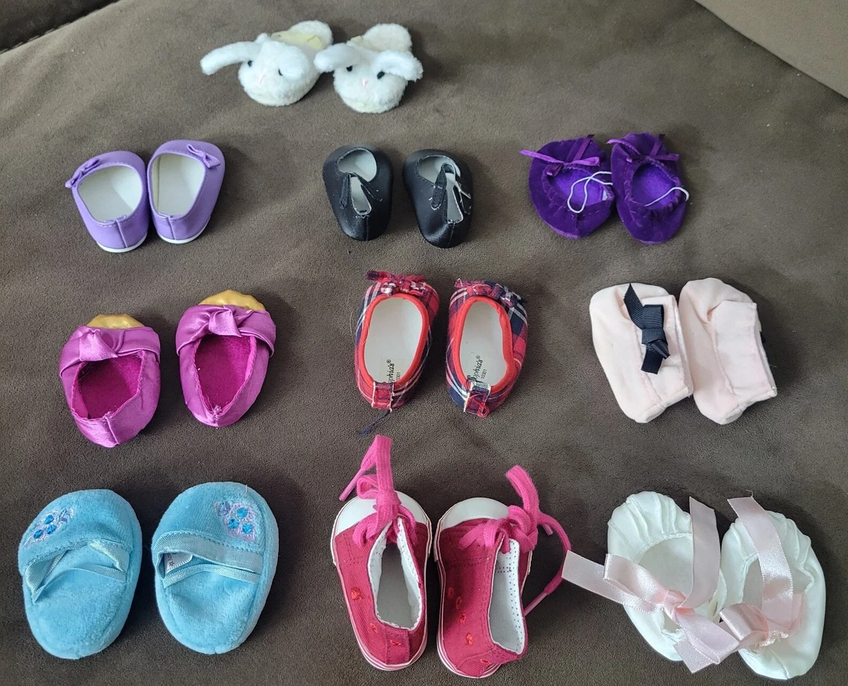 American Girl Mixed Shoe Bundle Bunny Slippers 10 Pairs Total eBay