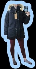 Fjallraven Singi Down Women's Parka Coat Jacket Medium Black New $599