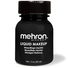Mehron Makeup Liquid Makeup - BLACK, Face  Body Paint