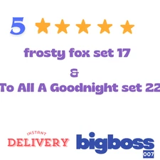 Frosty fox & To All A Goodnight Golden Blitz Monopoly Stickers Go-instant