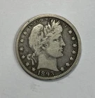 1893-O Barber Quarter Nice Original Fine