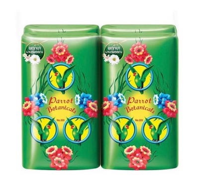 Free Shipping - Parrot Soap 4 Bars Fresh Clean Scent Best Selling Thai Soap
