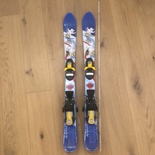 Ski 90 Cm Kinderski Bitte Vollbärte Fever Blau Mit Salomon Bindung