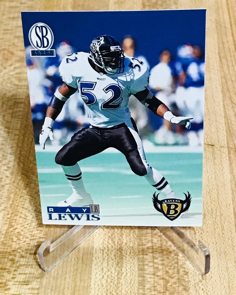 1996 Score Board Exxon Promo Ray Lewis RC #BR7 Baltimore Ravens Rookie Card - Image 4 of 4