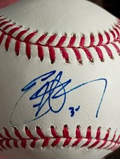 Edwin Jackson Major League Baseball Sweet Spot Signed 2020 Silver Medal Olympics