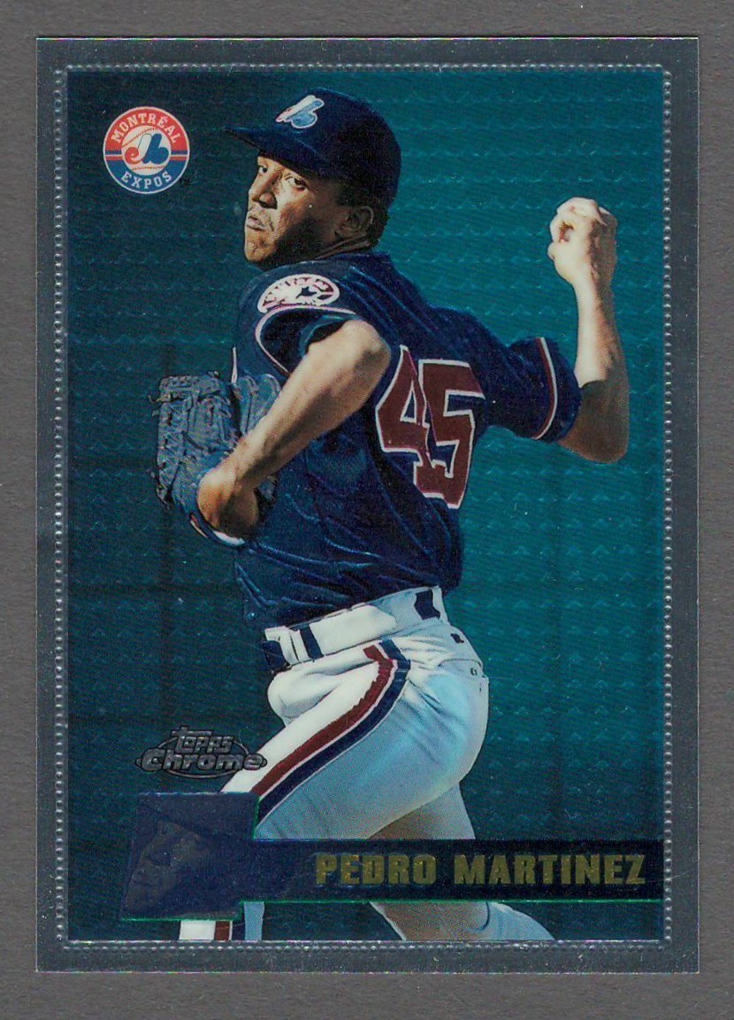 PEDRO MARTINEZ 1996 Topps Chrome #121 Base Card Montreal Expos Red Sox CY HOF 96