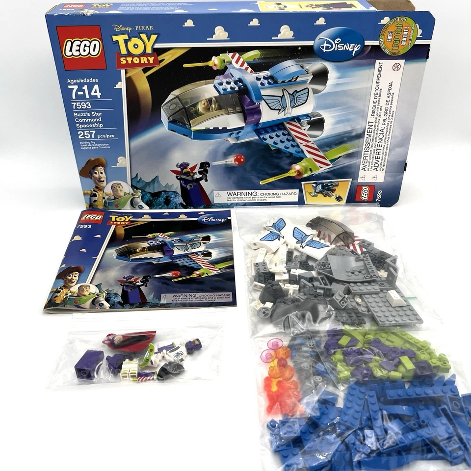 Lego 7593 Toy Story Buzz's Star Command Spaceship 7592 Construct a Buzz Zurg - Image 2 of 4